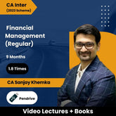 CA Inter (2023 Scheme) Financial Management (Regular) Video Lectures by CA Sanjay Khemka (Pendrive, 1.8 Times, 9 Months)